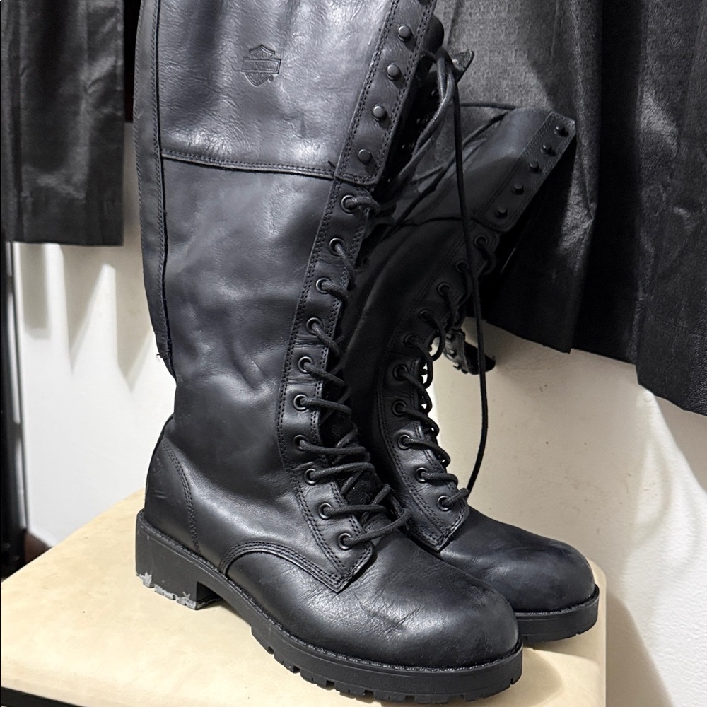Harley-Davidson Black Leather Boots